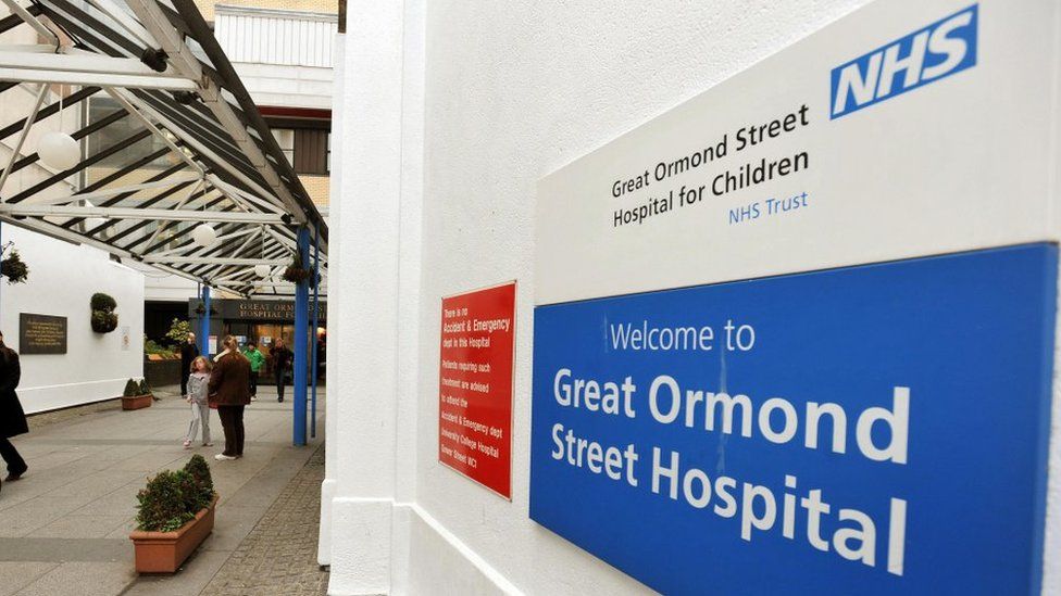 File photo of entrance to Great Ormond Street Hospital.