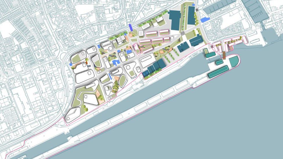 Map of the proposed development