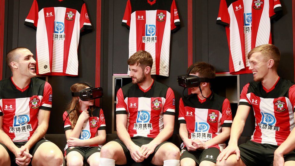 Young Southampton Fc Fans Given Headsets To Help Vision Bbc News