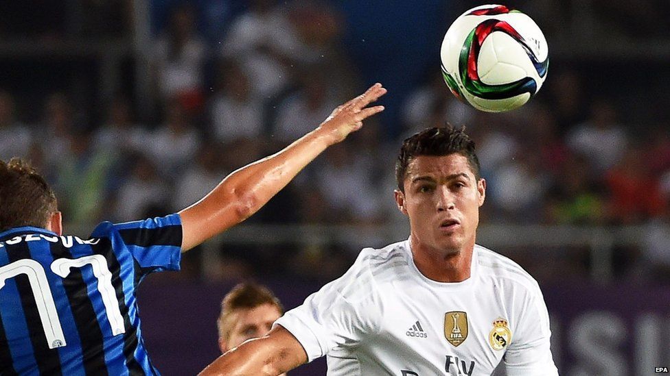 Ronaldo in action against Inter Milan - file pic