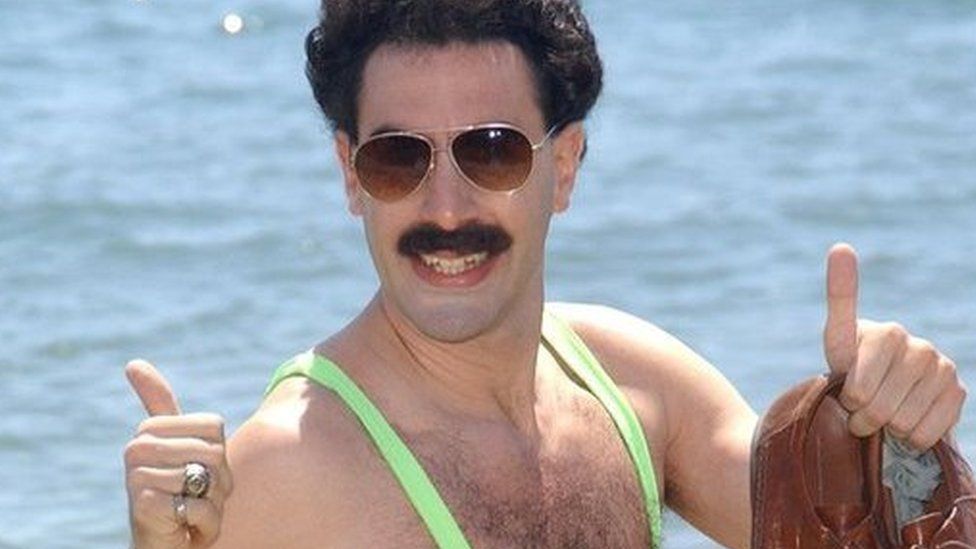 Sacha Baron Cohen/Borat poses for photographers