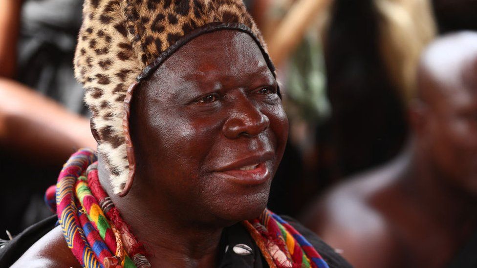The current Asante King Otumfuo Osei Tutu II
