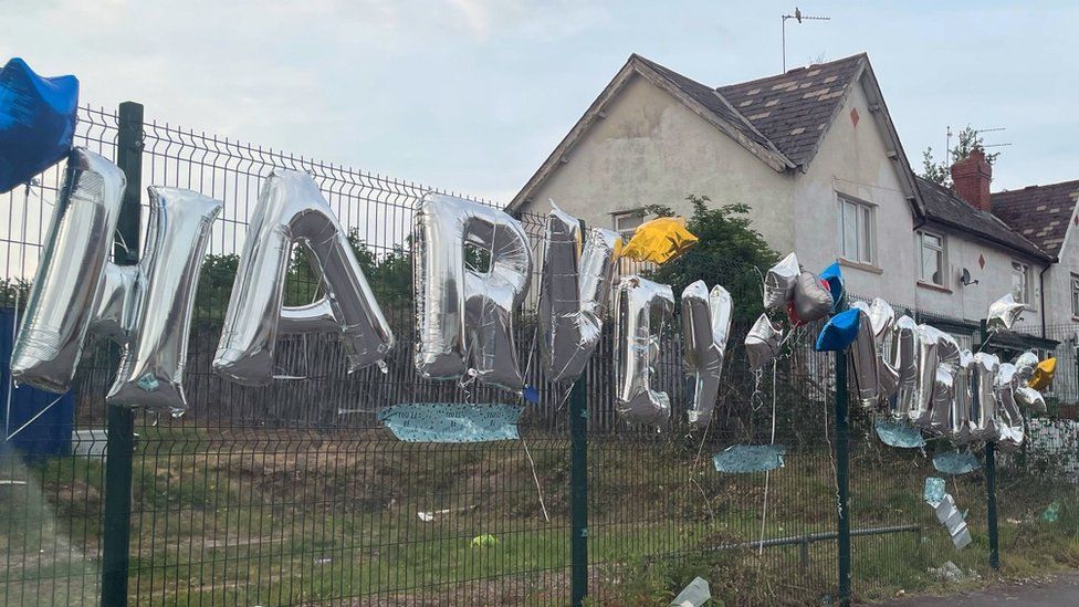 Tributes were left to the two teenagers who died in Ely