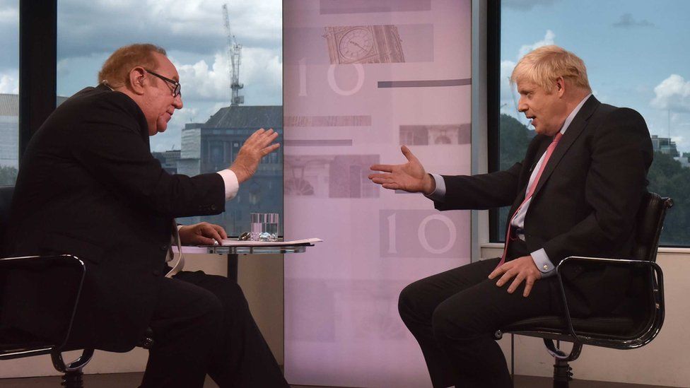 Boris Johnson faced Andrew Neil during the Conservative leadership election