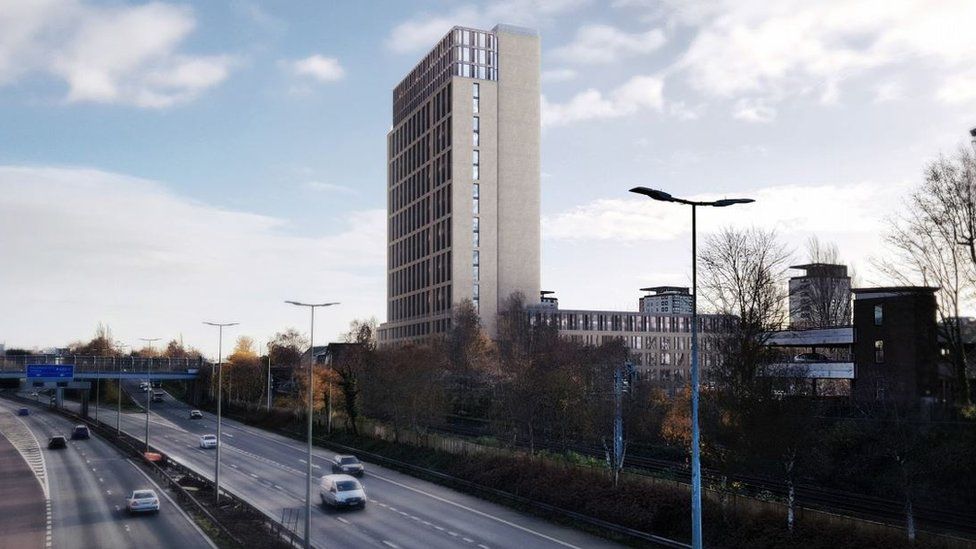 Manchester City Council approves four 'iconic' skyscrapers plan - BBC News