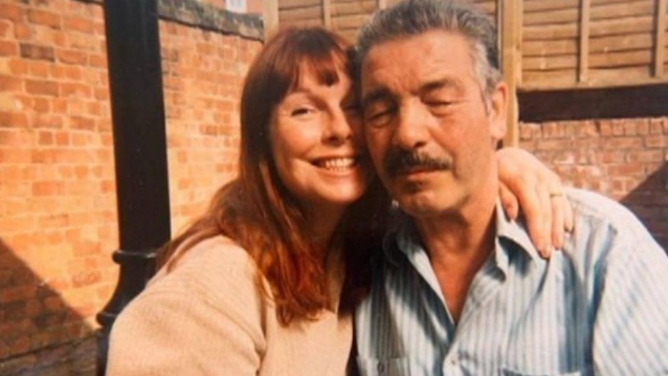 Jane Roche with her father