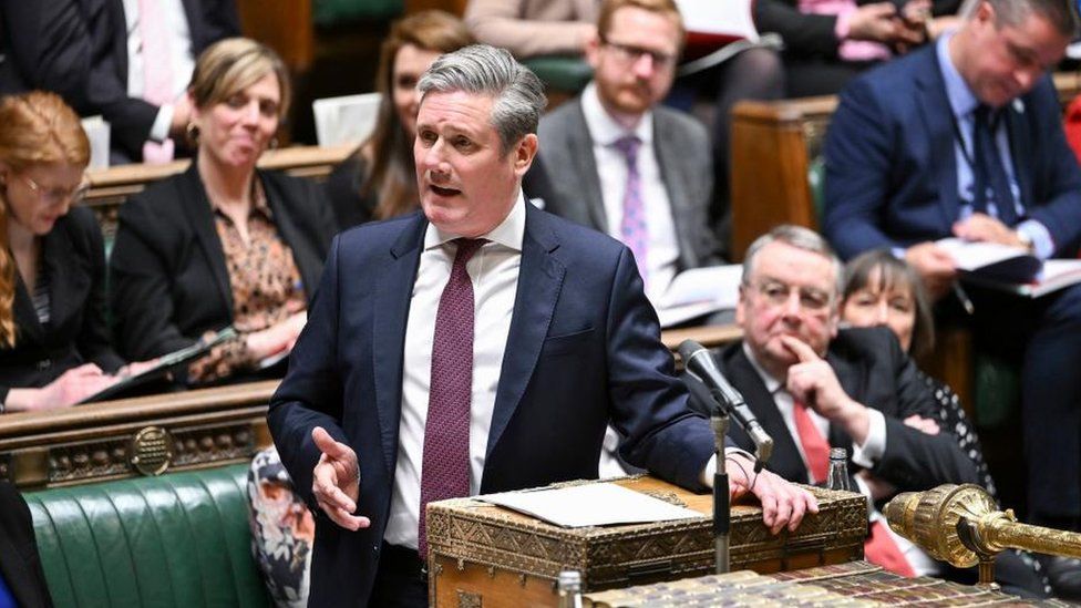 Sir Keir Starmer seen in the House of Commons