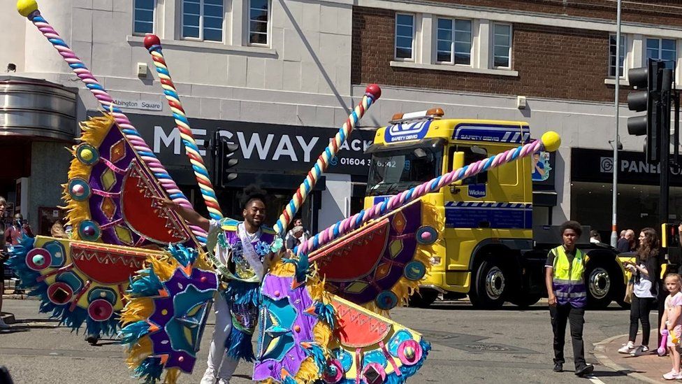 In pictures Carnival parade returns to Northampton BBC News