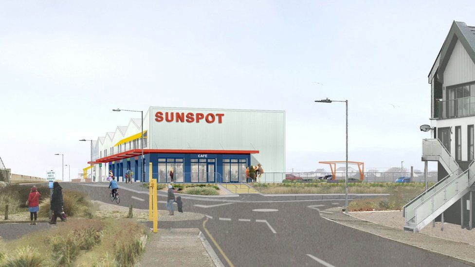 Artist impression of the Sunspot centre in Jaywick Sands