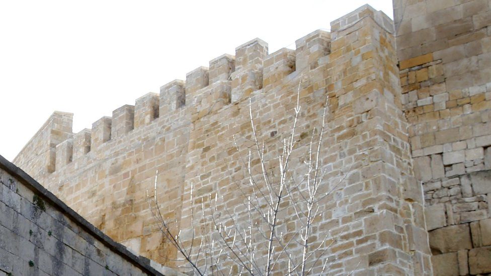 Derbent Fortress - file pic showing battlements