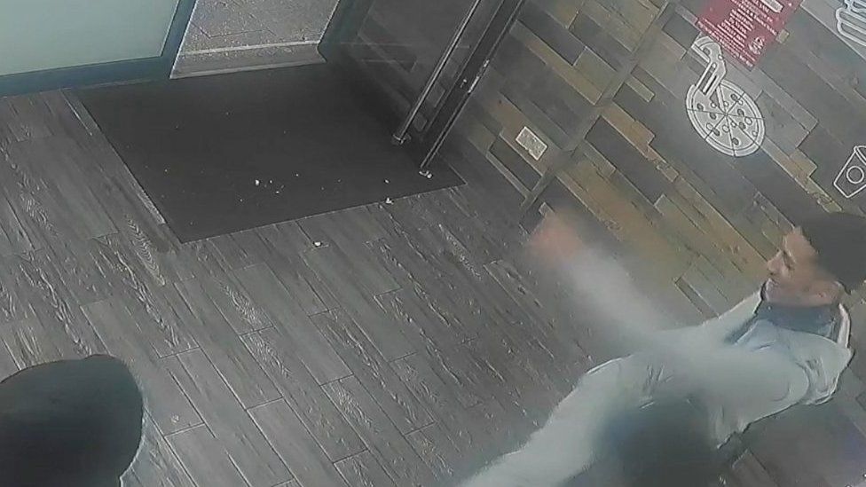 CCTV footage of Cody Fisher attack