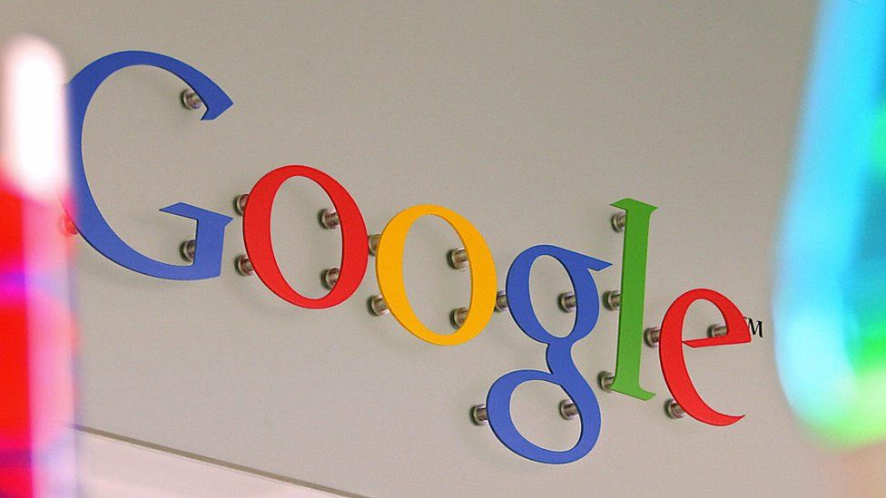 Google sign at its London office