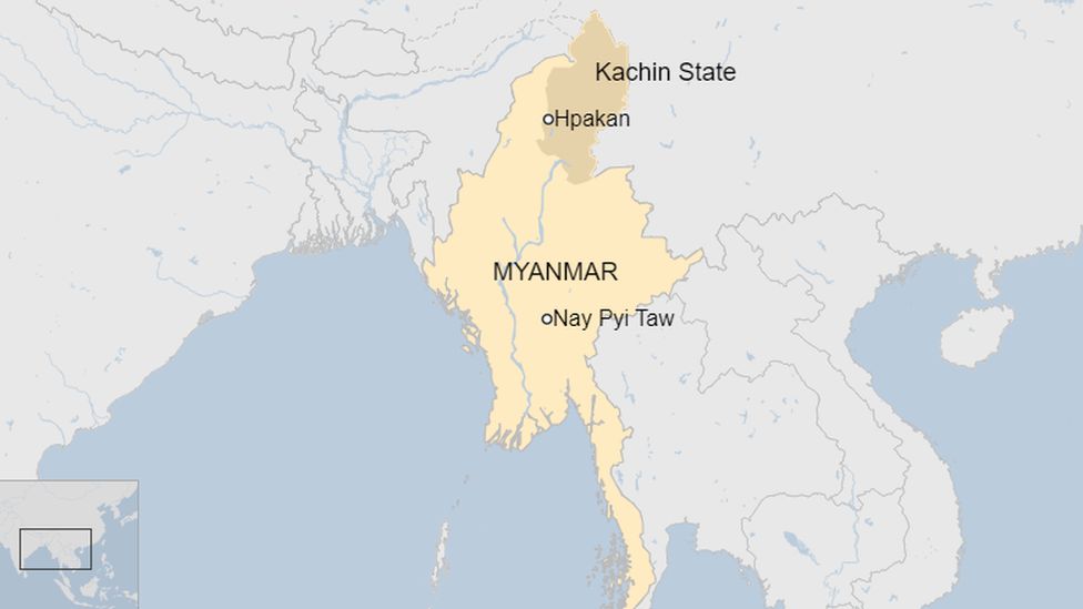 The landslide occurred in the Hpakant area of Kachin state at around 4 AM local time