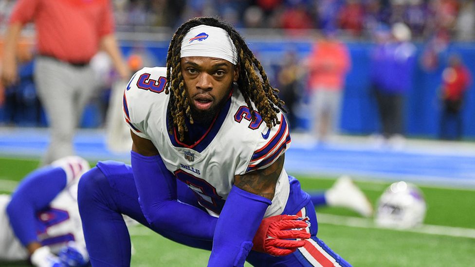 Bills safety Damar Hamlin breathing on his own, joins team via video