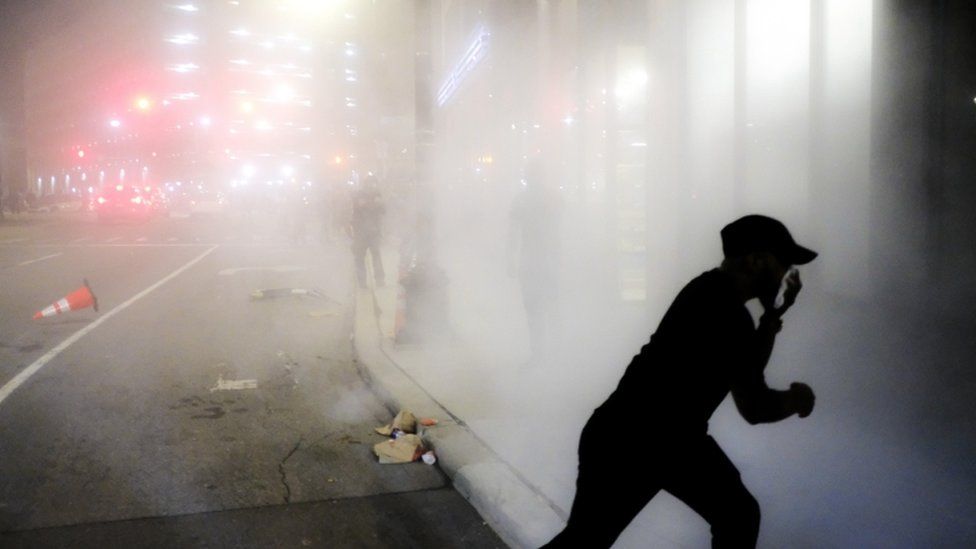 Tear gas fired in Detroit