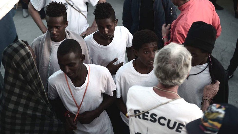 Rescued migrants aboard Aquarius, 11 Jun 18