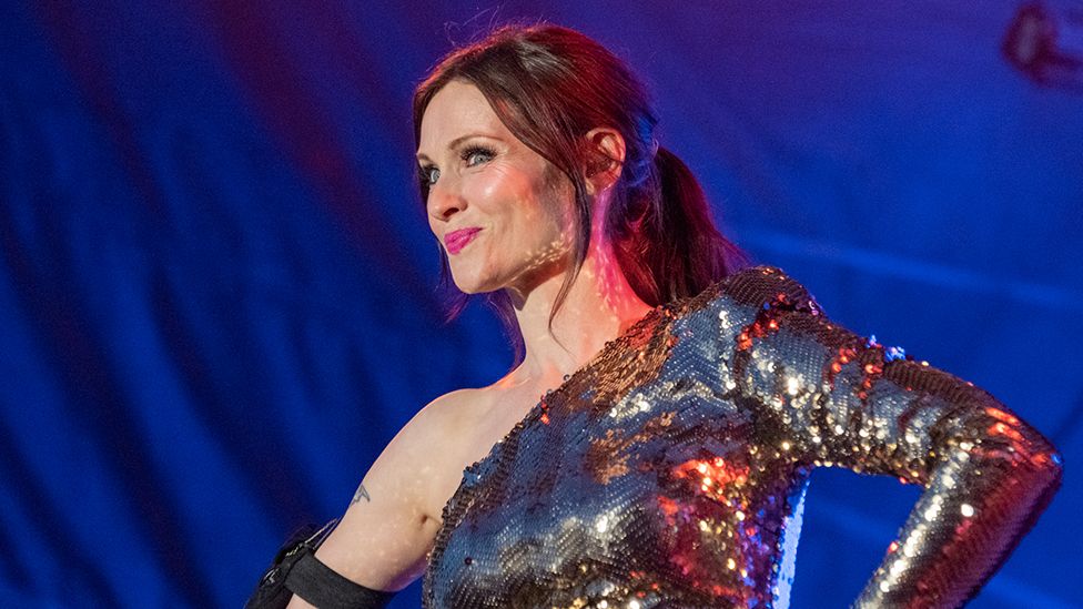 Sophie Ellis-Bextor performing at the Eurovision Village in Liverpool in May 2023