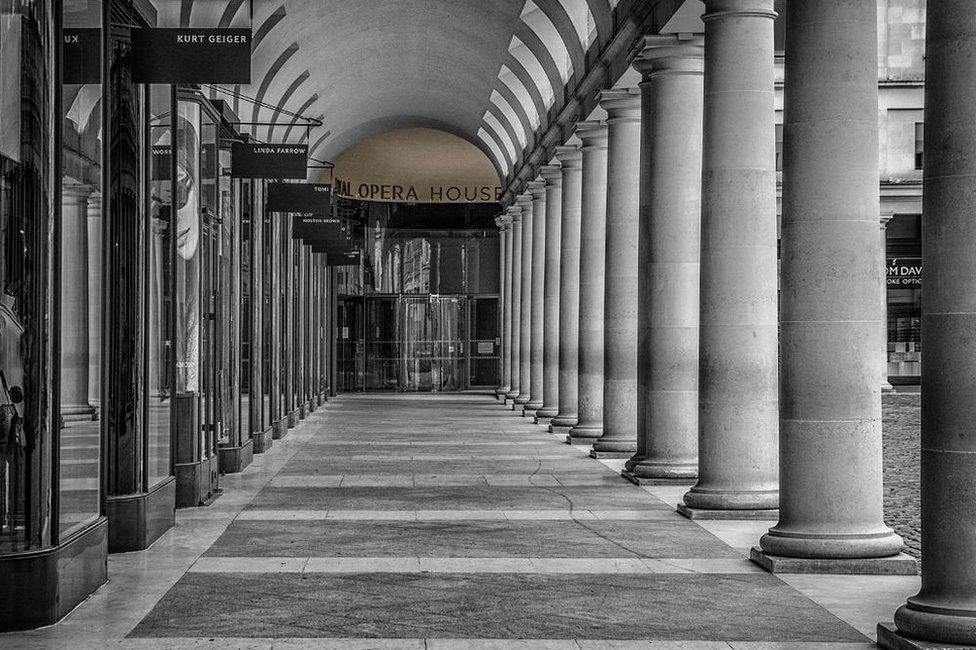 Royal Opera House Colonnade Covent Garden Entrance