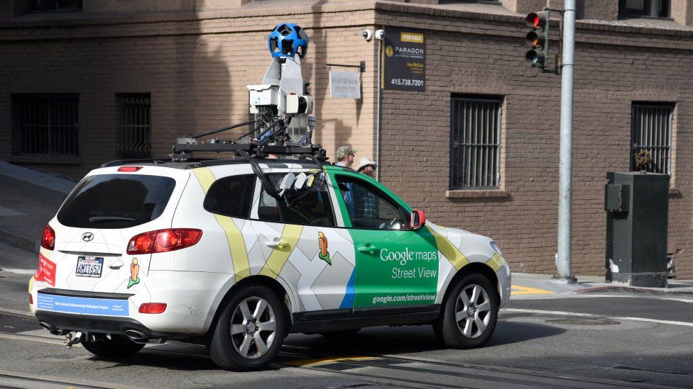 Google Maps Street View car in San Francisco.