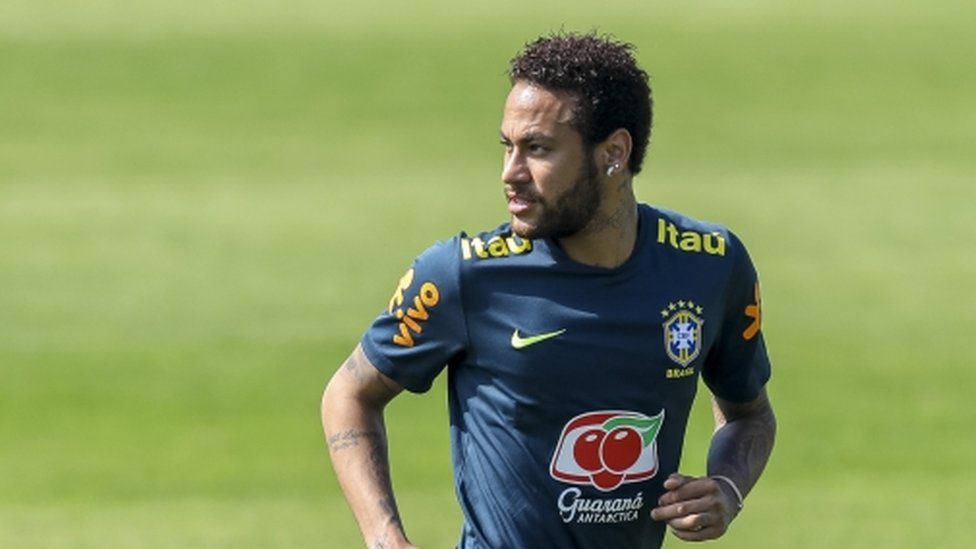 Neymar at the Granja Comary training complex on 1 June 2019 in Teresopolis, Brazil