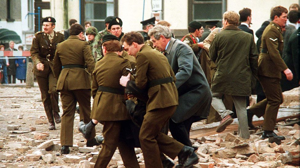 Aftermath of Enniskillen bombing