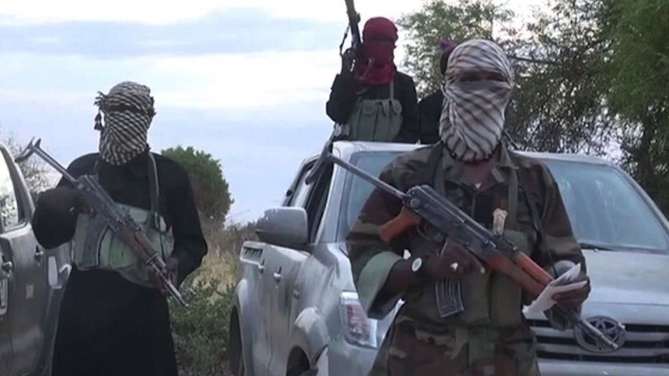 A grab taken from a video posted on YouTube on June 2, 2015 by Boko Haram