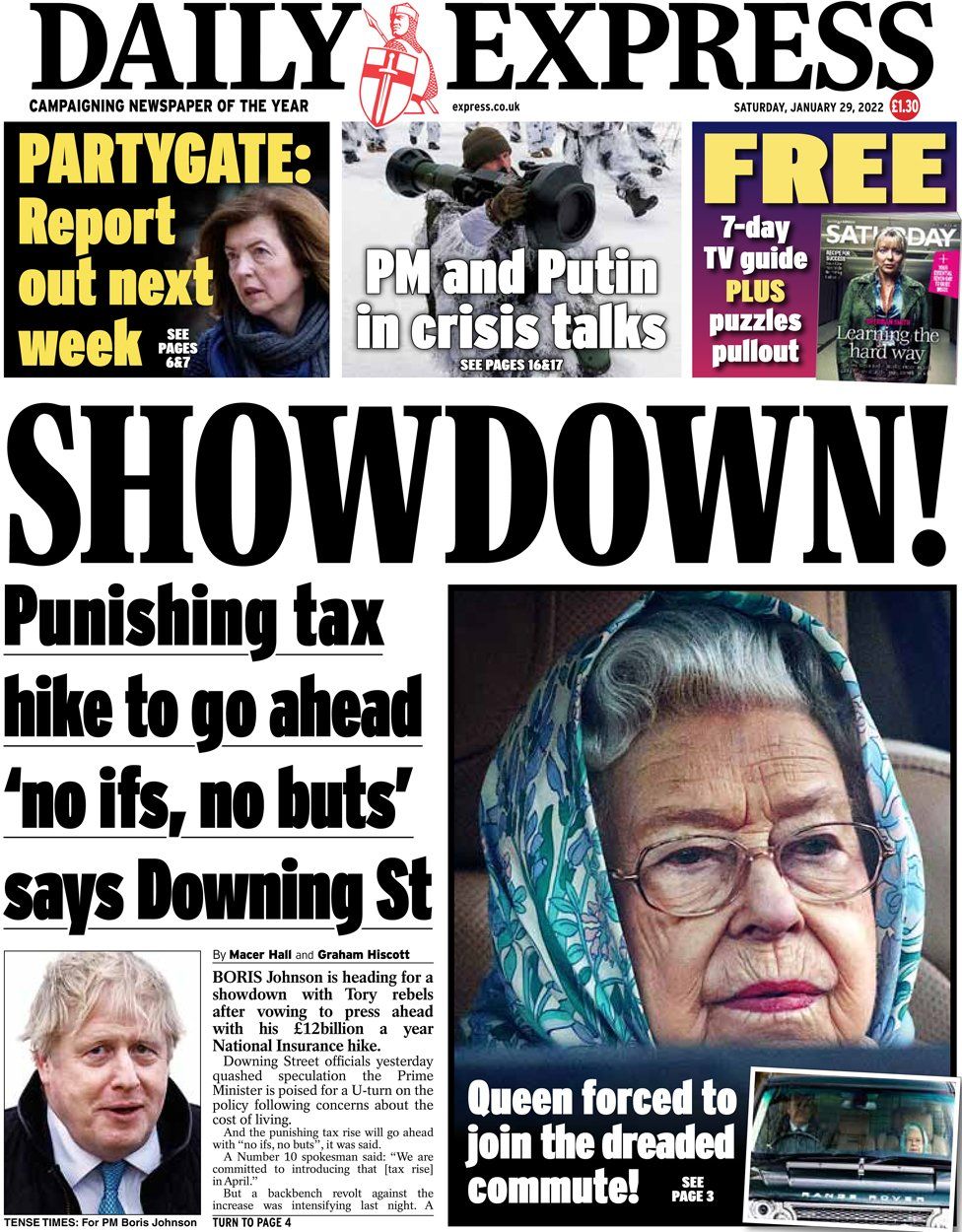 The Daily Express 29 January