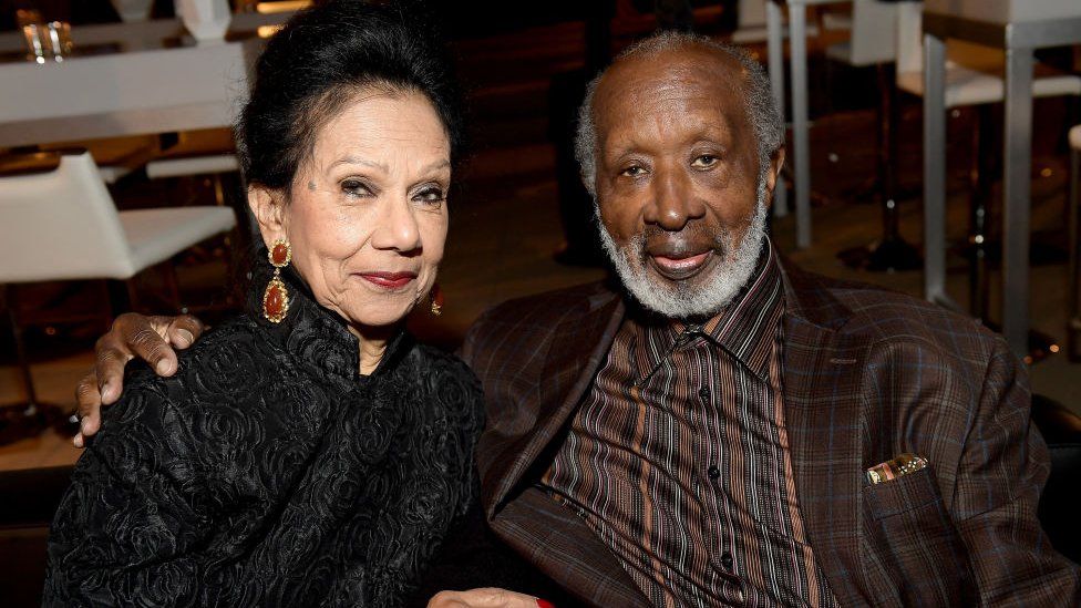 Clarence Avant with his wife Jacqueline