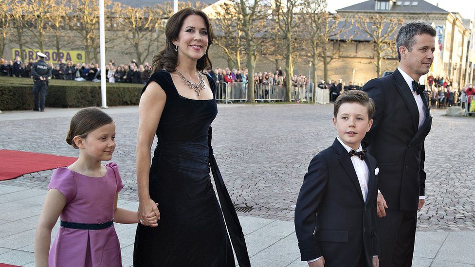 Princess Isabella, Princess Mary, Prince Christian, and Crown Prince Frederik