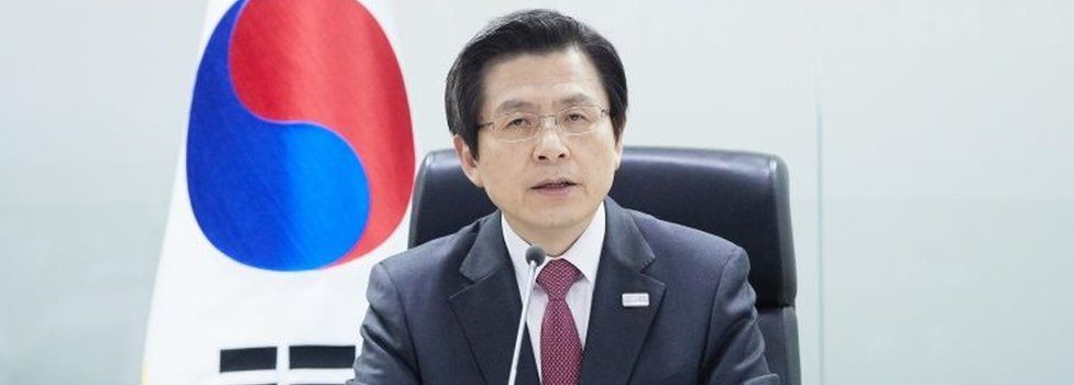 Acting S Korean president Hwang Kyo-ahn