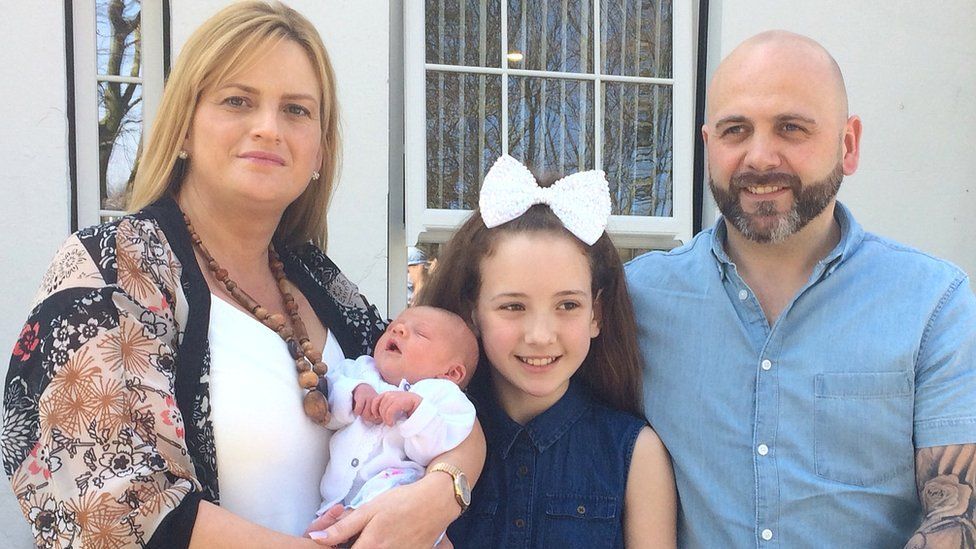 First baby born at Ingleside Birthing Centre, Salford BBC News