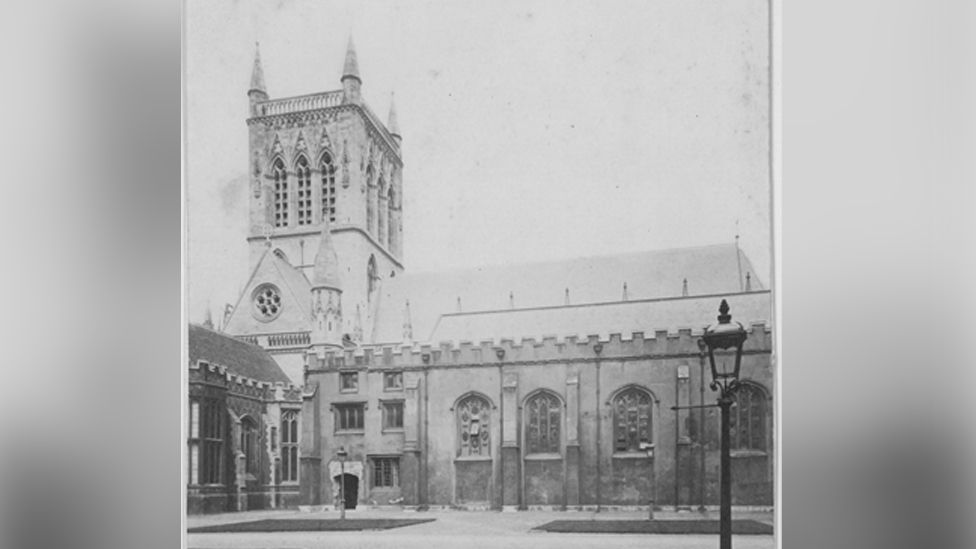 St John's College chapel in 1869
