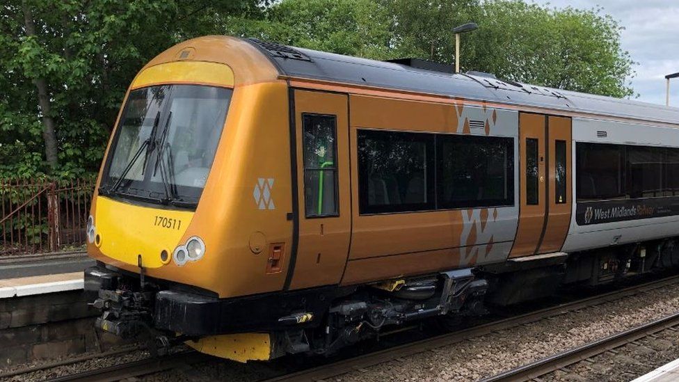 West Midlands Train at a station