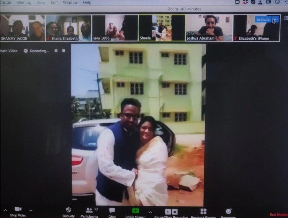 Sukanya and Shanthu's wedding was streamed on Zoom