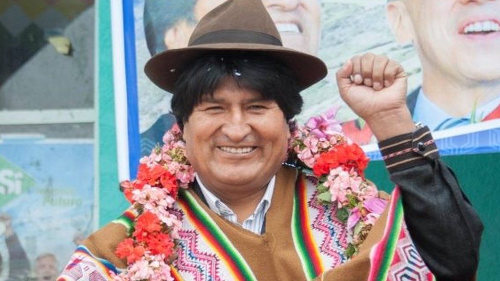 Bolivia's President Evo Morales poses during a ceremony marking the anniversary of Curva town in La Paz Department, Bolivia, May 13, 2016.