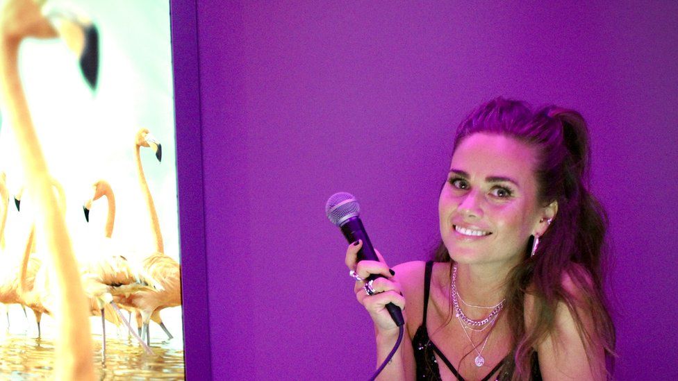 Klara Elias runs Reykjavik's karaoke night