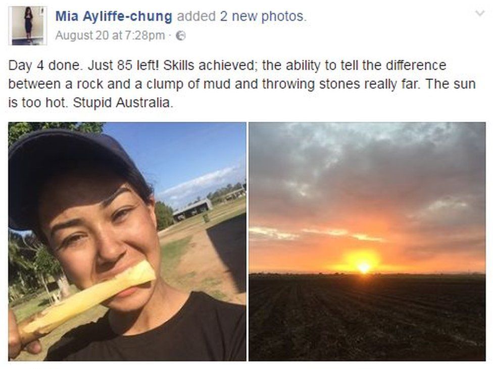 Mia Ayliffe-Chung Facebook post