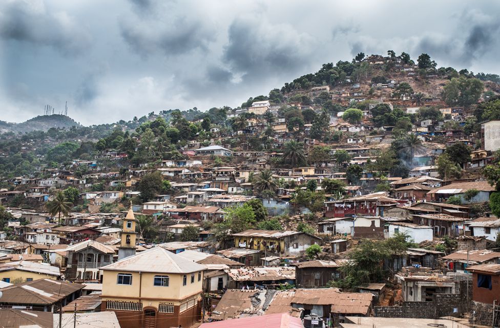Mabinty's neighbourhood in Freetown