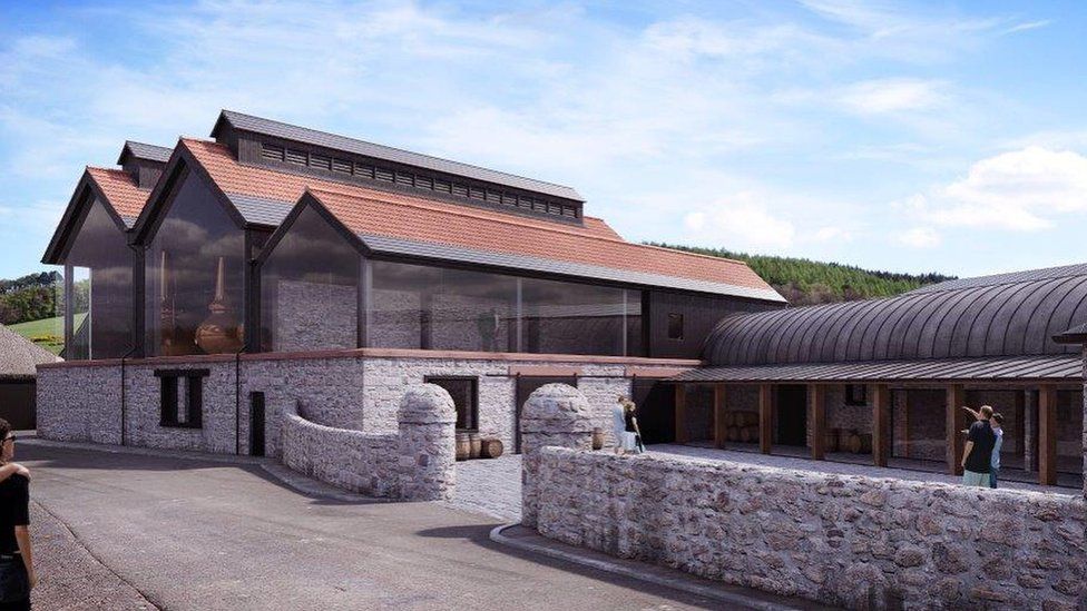 Lindores Abbey Distillery - artists' impression