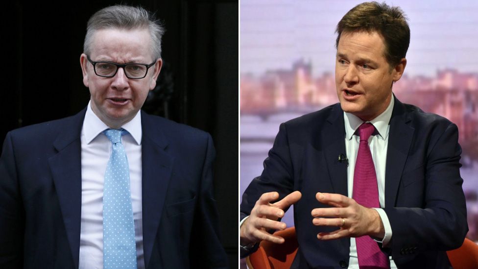 Nick Clegg Michael Gove Behind Queen Backs Brexit Story Bbc News 