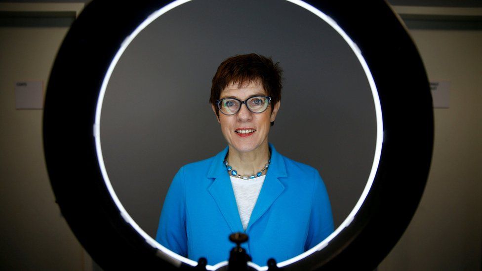 Christian Democratic Union (CDU) candidate for the party chair Annegret Kramp-Karrenbauer poses for a portrait before a Reuters interview in Berlin, Germany