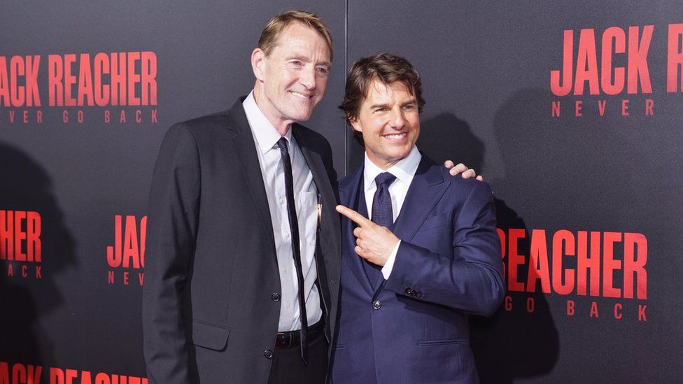 Lee Child and Tom Cruise