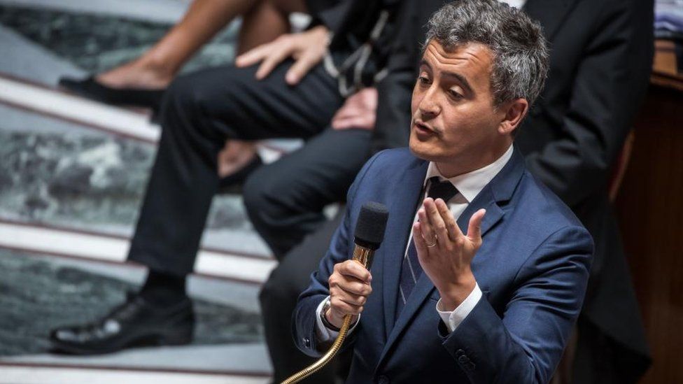 Interior Minister Gérald Darmanin attends National Assembly in Paris, France, 12 July