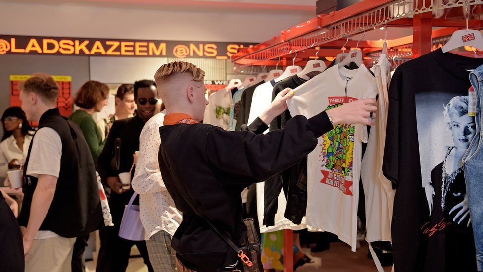 General view at the launch of social shopping app Depop's 3-month pop-up at Selfridges on August 01, 2019 in London, England.