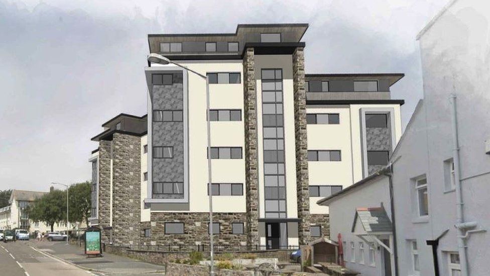 Proposal to replace Penzance shelter housing with flats BBC News
