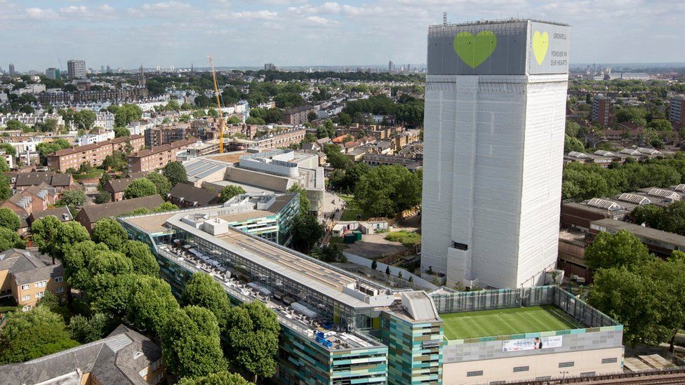 Grenfell Tower on June 14 2018