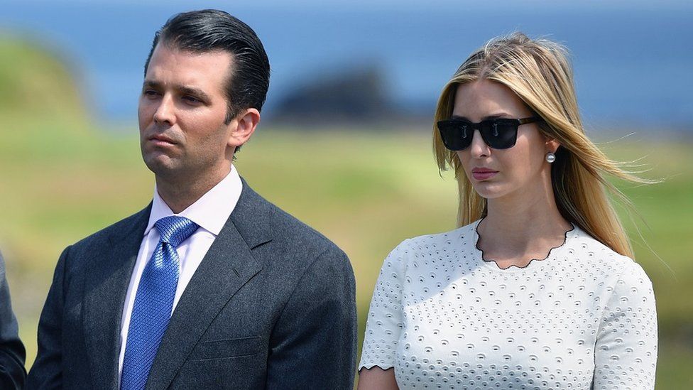 Donald Jr and Ivanka Trump