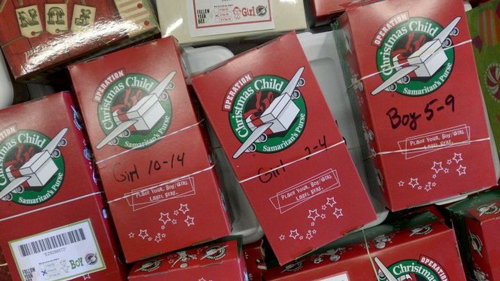 Operation Christmas Child boxes