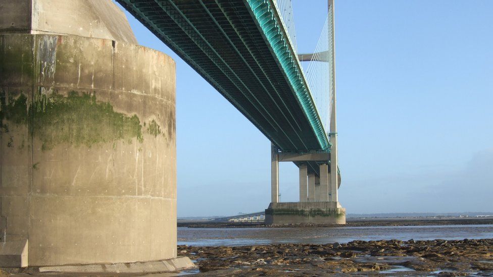 The Second Severn Crossing from the Welsh side