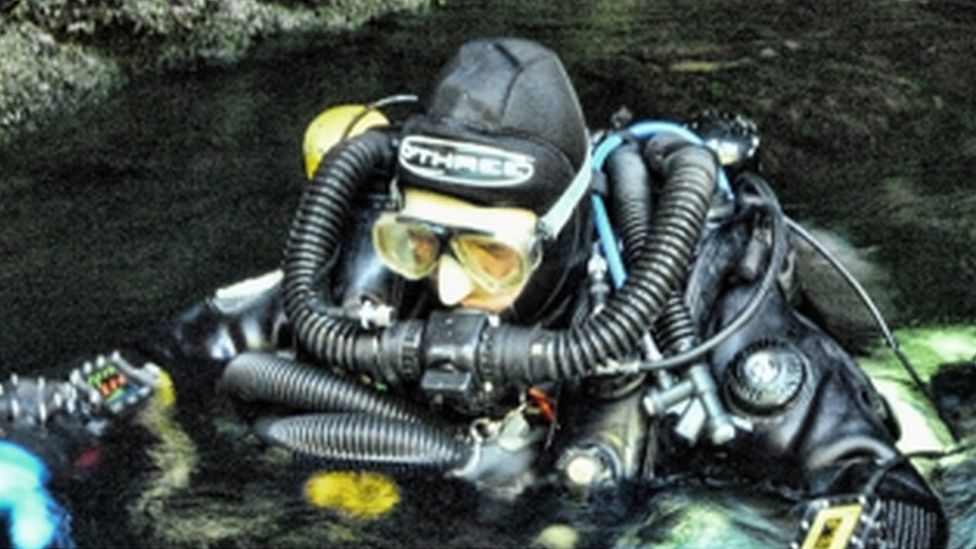 Dr Richard Harris diving